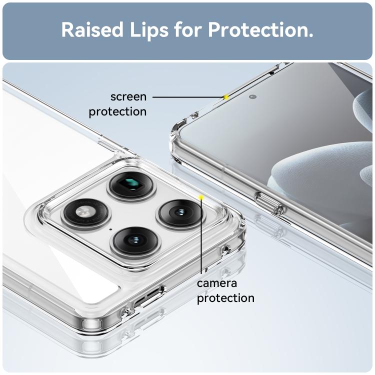 For Motorola Edge 70 Ultra 5G Colorful Series Acrylic Hybrid TPU Phone Case