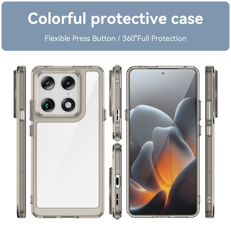 For Motorola Signature 5G Colorful Series Acrylic Hybrid TPU Phone Case
