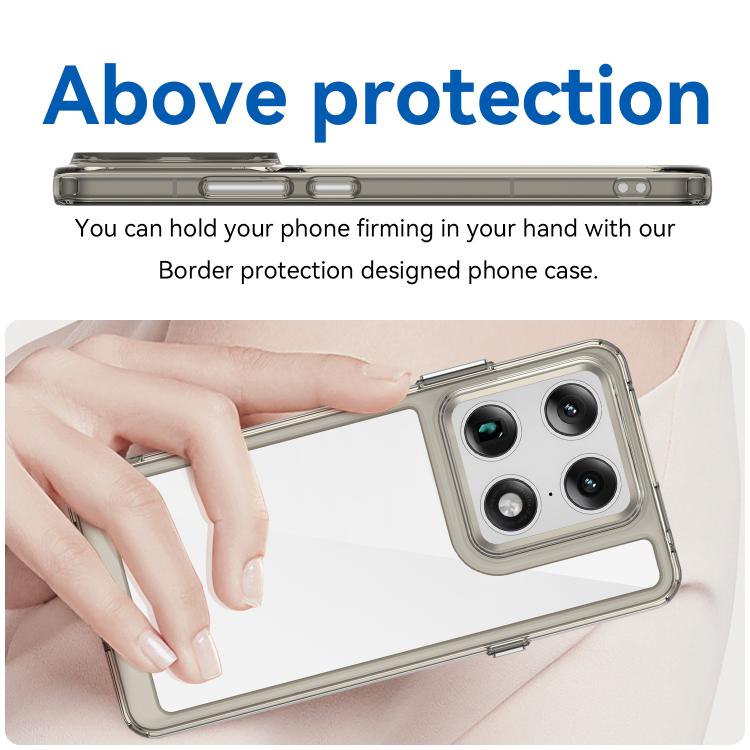 For Motorola Signature 5G Colorful Series Acrylic Hybrid TPU Phone Case