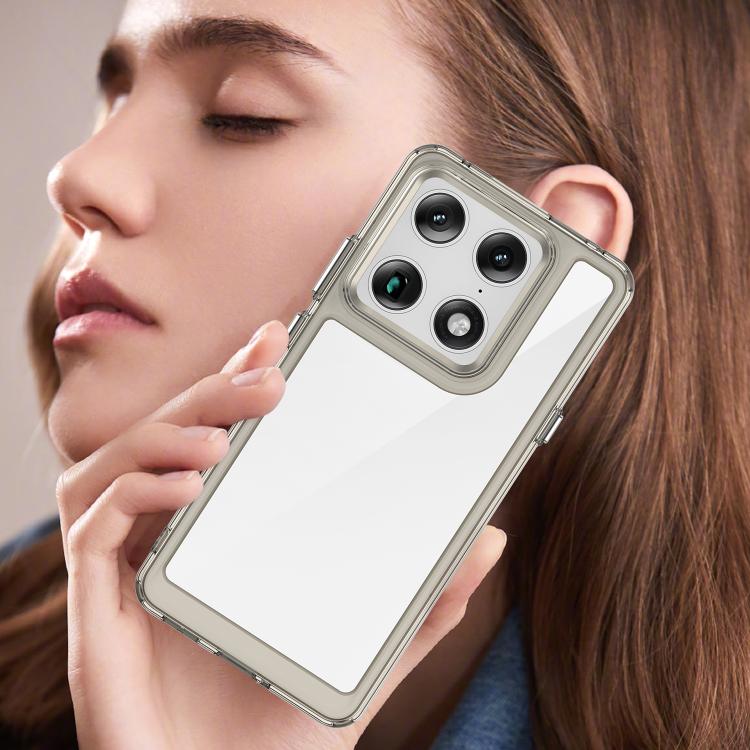 For Motorola Signature 5G Colorful Series Acrylic Hybrid TPU Phone Case