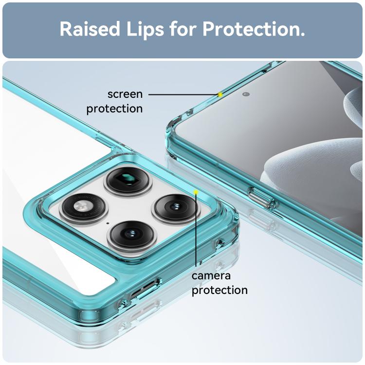 For Motorola Signature 5G Colorful Series Acrylic Hybrid TPU Phone Case