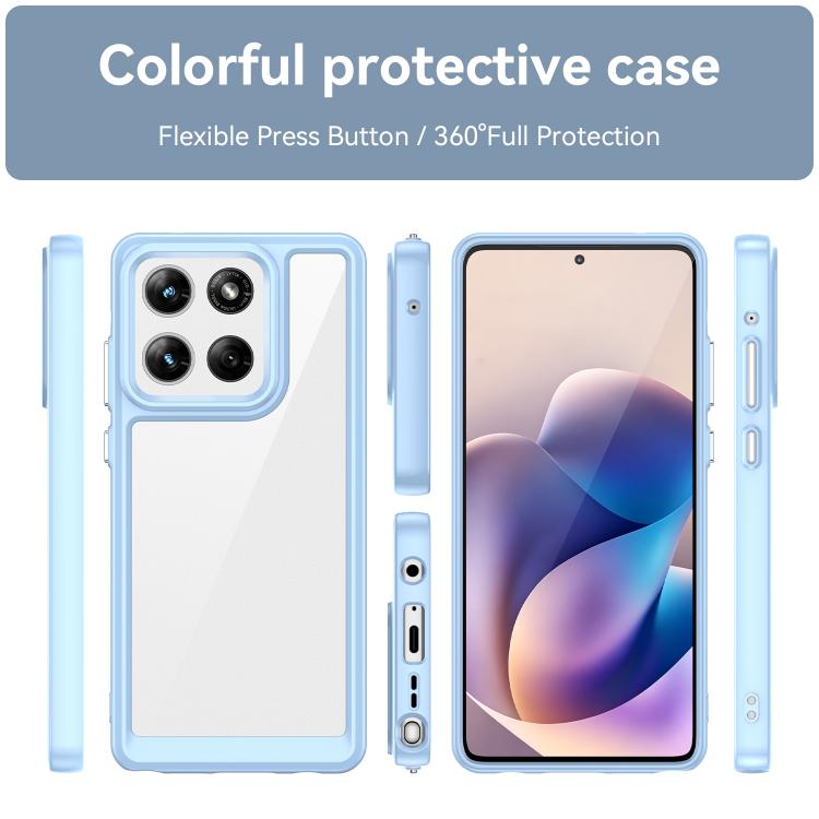 For Motorola Moto G Stylus 5G 2025 Colorful Series Acrylic Hybrid TPU Phone Case