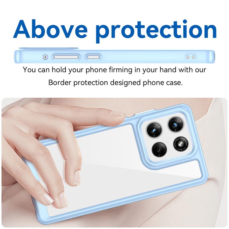 For Motorola Moto G Stylus 5G 2026 Colorful Series Acrylic Hybrid TPU Phone Case