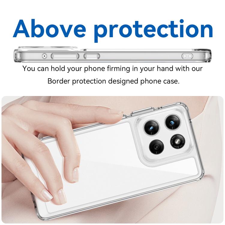 For Motorola Moto G Stylus 5G 2026 Colorful Series Acrylic Hybrid TPU Phone Case