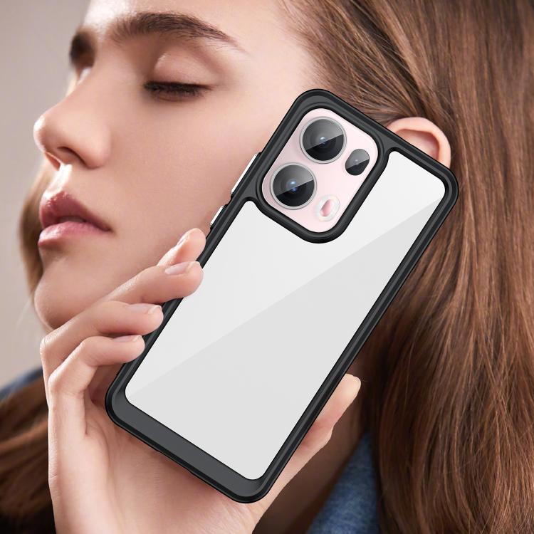 For OPPO Reno13 Pro Global Colorful Series Acrylic Hybrid TPU Phone Case