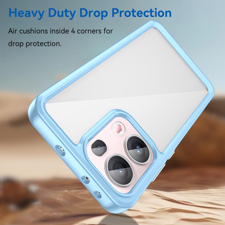 For OPPO Reno13 Pro Global Colorful Series Acrylic Hybrid TPU Phone Case