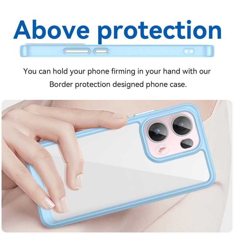 For OPPO Reno13 Pro Global Colorful Series Acrylic Hybrid TPU Phone Case