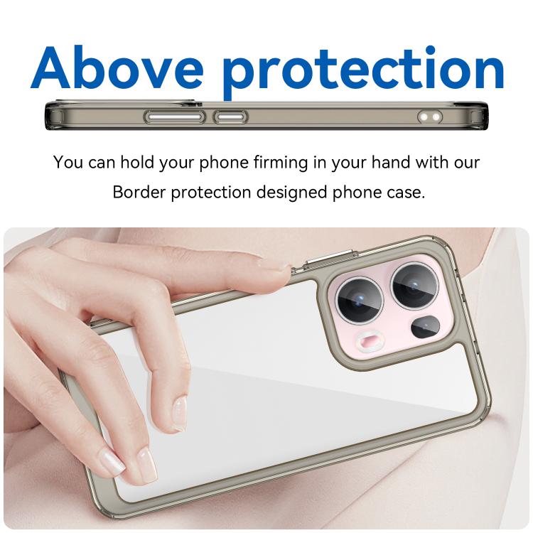 For OPPO Reno13 Pro Global Colorful Series Acrylic Hybrid TPU Phone Case