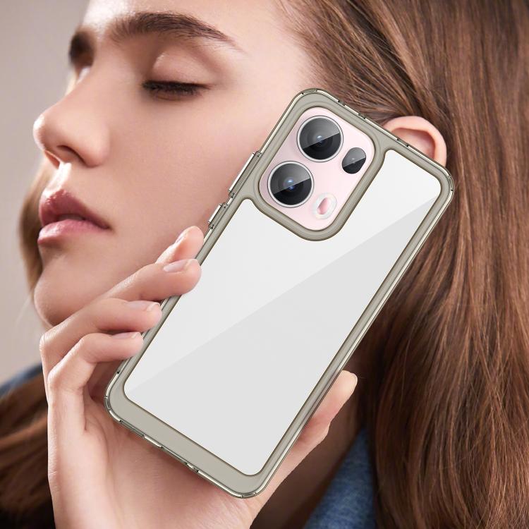 For OPPO Reno13 Pro Global Colorful Series Acrylic Hybrid TPU Phone Case