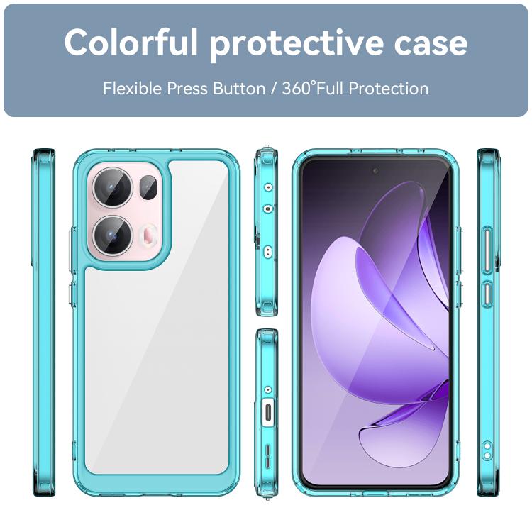 For OPPO Reno13 Pro Global Colorful Series Acrylic Hybrid TPU Phone Case