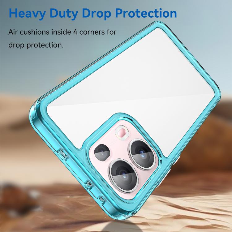 For OPPO Reno13 Pro Global Colorful Series Acrylic Hybrid TPU Phone Case