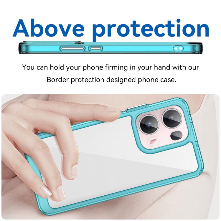 For OPPO Reno13 Pro Global Colorful Series Acrylic Hybrid TPU Phone Case
