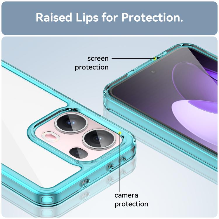 For OPPO Reno13 Pro Global Colorful Series Acrylic Hybrid TPU Phone Case