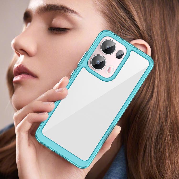 For OPPO Reno13 Pro Global Colorful Series Acrylic Hybrid TPU Phone Case