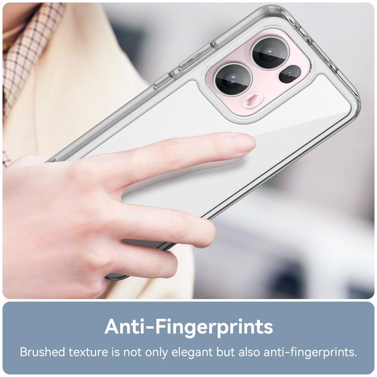 For OPPO Reno13 Pro Global Colorful Series Acrylic Hybrid TPU Phone Case