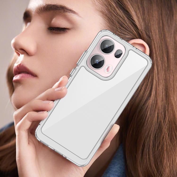 For OPPO Reno13 Pro Global Colorful Series Acrylic Hybrid TPU Phone Case