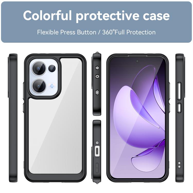 For OPPO Reno13 Global Colorful Series Acrylic Hybrid TPU Phone Case