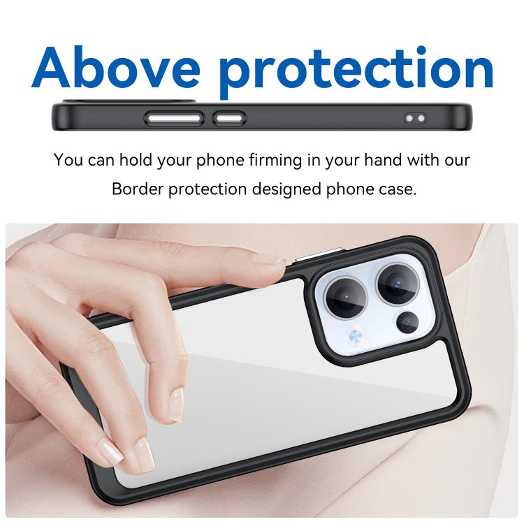 For OPPO Reno13 Global Colorful Series Acrylic Hybrid TPU Phone Case