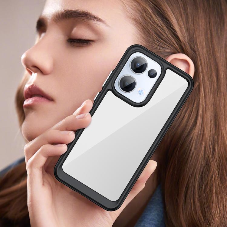 For OPPO Reno13 Global Colorful Series Acrylic Hybrid TPU Phone Case