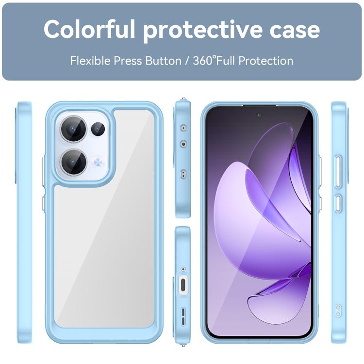 For OPPO Reno13 Global Colorful Series Acrylic Hybrid TPU Phone Case