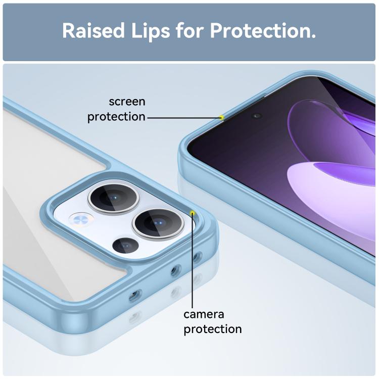 For OPPO Reno13 Global Colorful Series Acrylic Hybrid TPU Phone Case