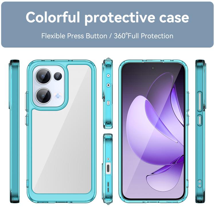 For OPPO Reno13 Global Colorful Series Acrylic Hybrid TPU Phone Case