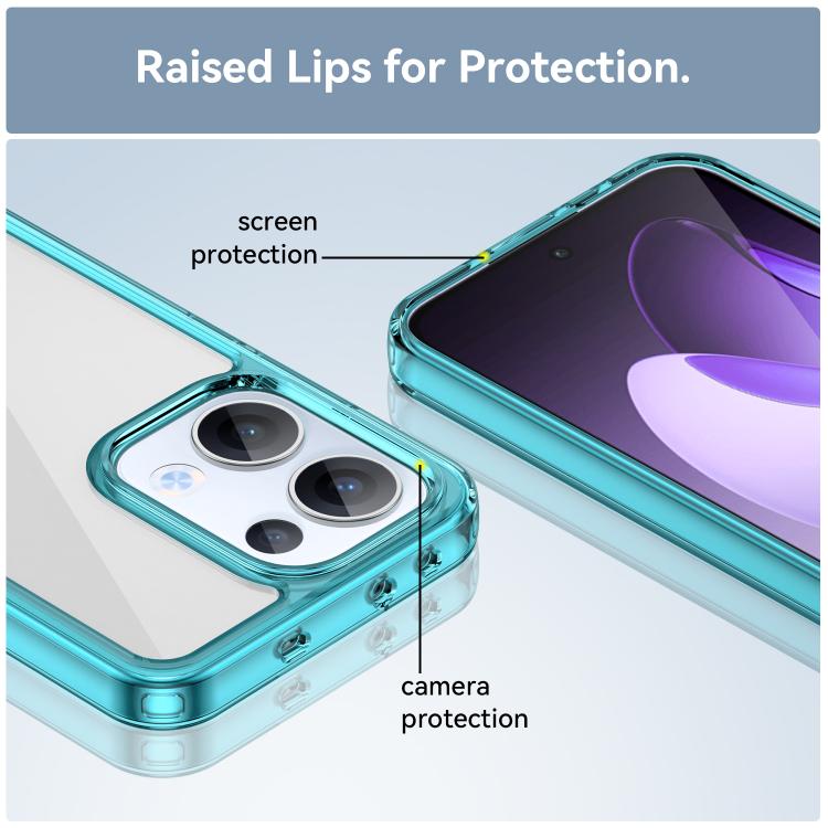 For OPPO Reno13 Global Colorful Series Acrylic Hybrid TPU Phone Case