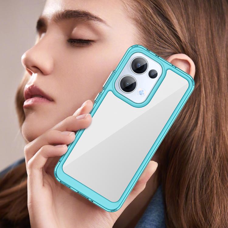 For OPPO Reno13 Global Colorful Series Acrylic Hybrid TPU Phone Case
