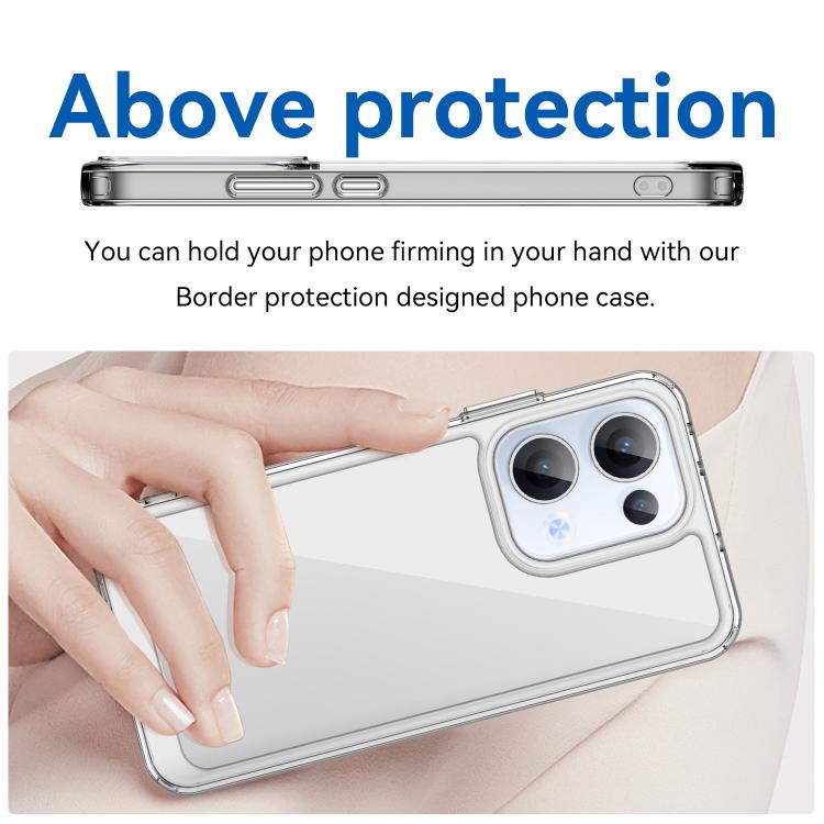 For OPPO Reno13 Global Colorful Series Acrylic Hybrid TPU Phone Case