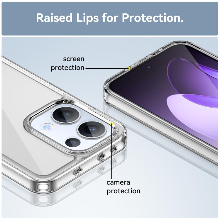 For OPPO Reno13 Global Colorful Series Acrylic Hybrid TPU Phone Case