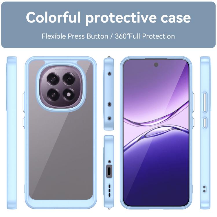 For OPPO F29 5G Colorful Series Acrylic Hybrid TPU Phone Case