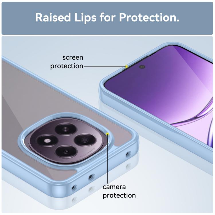 For OPPO F29 5G Colorful Series Acrylic Hybrid TPU Phone Case