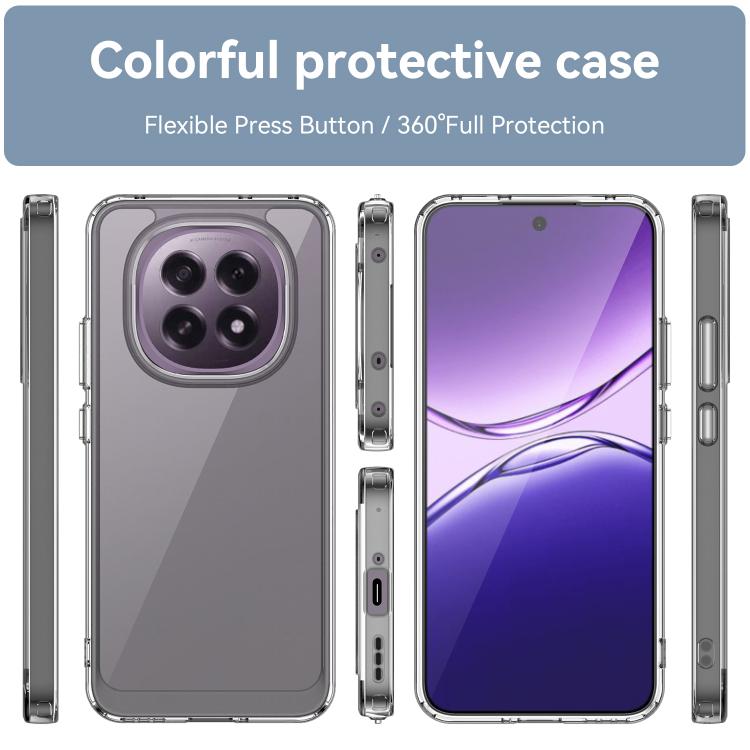 For OPPO F29 5G Colorful Series Acrylic Hybrid TPU Phone Case