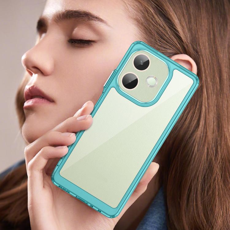 For OPPO A5 Energy 5G Colorful Series Acrylic Hybrid TPU Phone Case