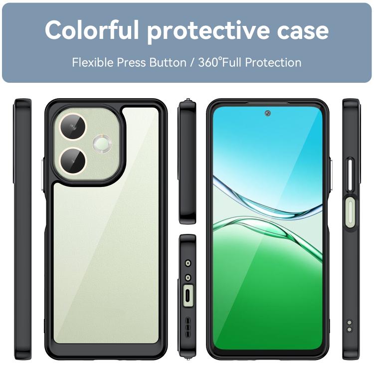 For OPPO A5 Pro 4G Colorful Series Acrylic Hybrid TPU Phone Case