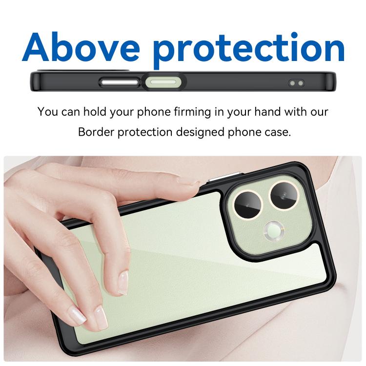 For OPPO A5 Pro 4G Colorful Series Acrylic Hybrid TPU Phone Case