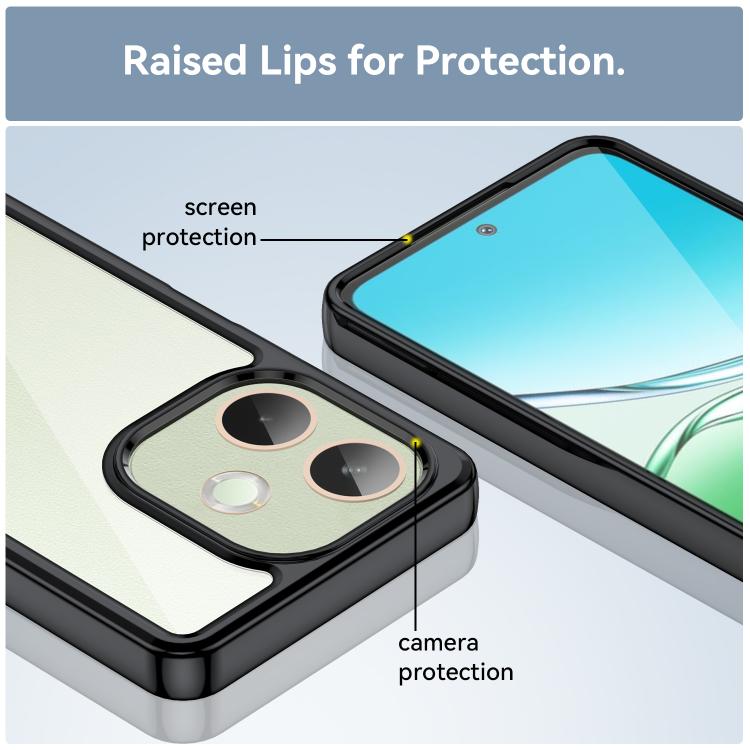 For OPPO A5 Pro 4G Colorful Series Acrylic Hybrid TPU Phone Case