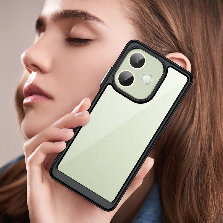 For OPPO A5 Pro 4G Colorful Series Acrylic Hybrid TPU Phone Case