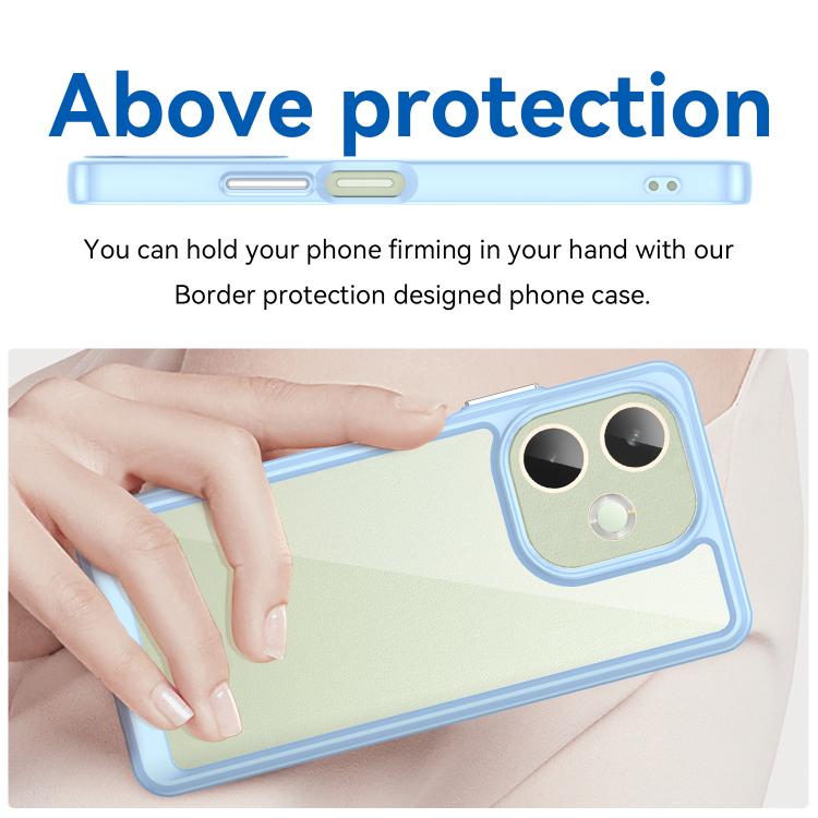 For OPPO A5 Pro 4G Colorful Series Acrylic Hybrid TPU Phone Case