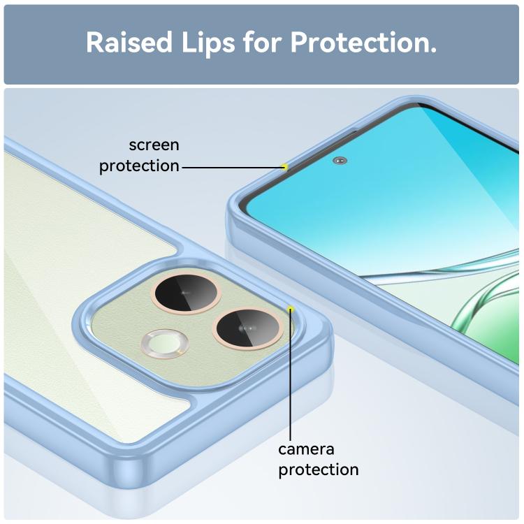 For OPPO A5 Pro 4G Colorful Series Acrylic Hybrid TPU Phone Case