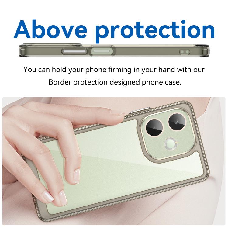 For OPPO A5 Pro 4G Colorful Series Acrylic Hybrid TPU Phone Case
