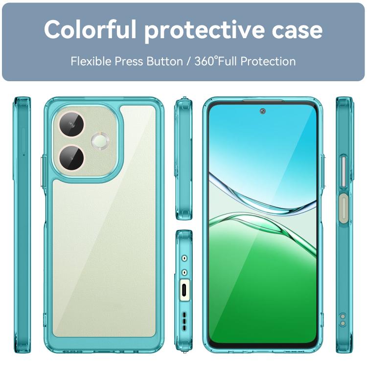 For OPPO A5 Pro 4G Colorful Series Acrylic Hybrid TPU Phone Case