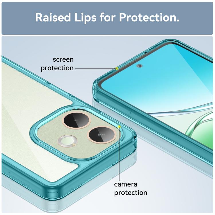 For OPPO A5 Pro 4G Colorful Series Acrylic Hybrid TPU Phone Case