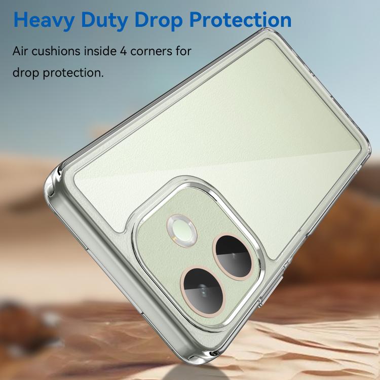 For OPPO A5 Pro 4G Colorful Series Acrylic Hybrid TPU Phone Case
