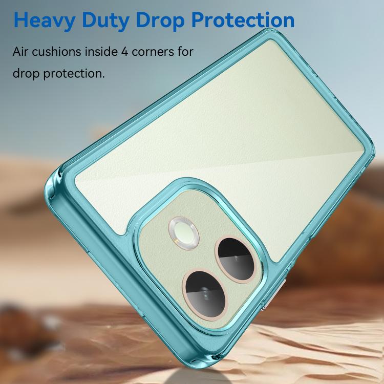 For OPPO A5 Pro 5G Global Colorful Series Acrylic Hybrid TPU Phone Case