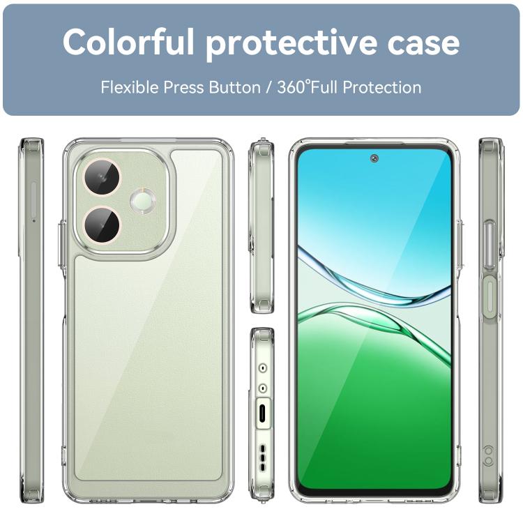 For OPPO A5 Pro 5G Global Colorful Series Acrylic Hybrid TPU Phone Case