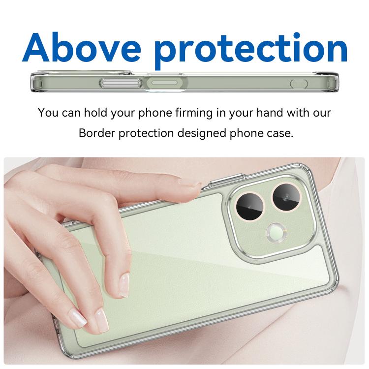 For OPPO A5 Pro 5G Global Colorful Series Acrylic Hybrid TPU Phone Case