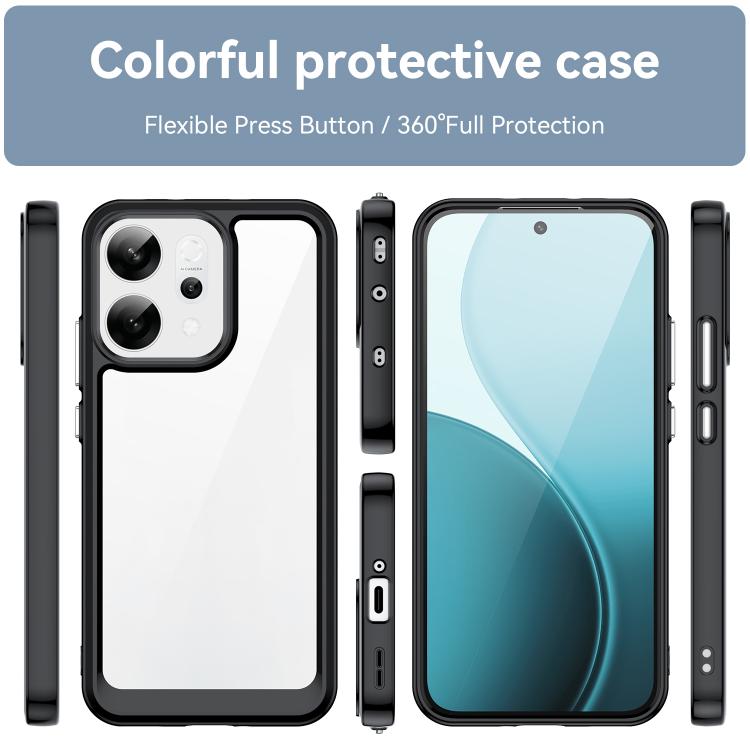 For OPPO Reno14 Global Colorful Series Acrylic Hybrid TPU Phone Case