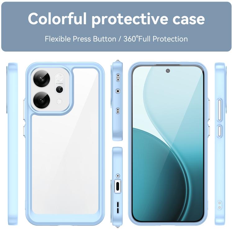 For OPPO Reno14 Global Colorful Series Acrylic Hybrid TPU Phone Case