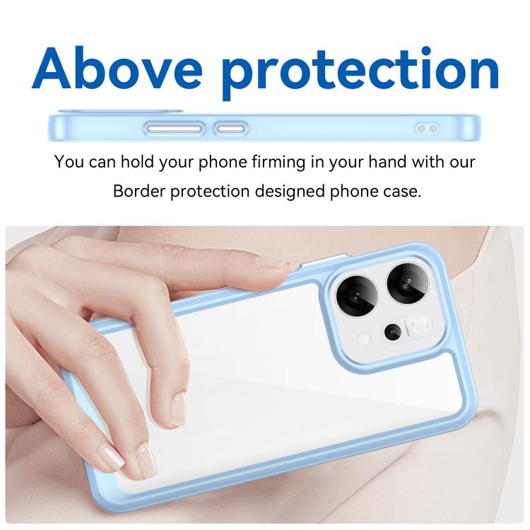 For OPPO Reno14 Global Colorful Series Acrylic Hybrid TPU Phone Case